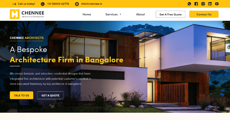 CHENNEE Architects in Bangalore